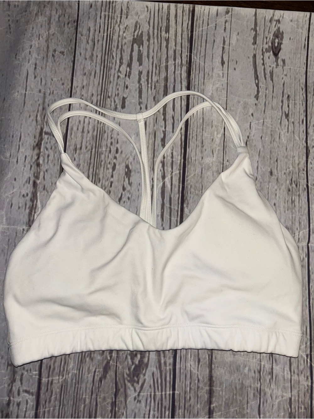 White sports bra